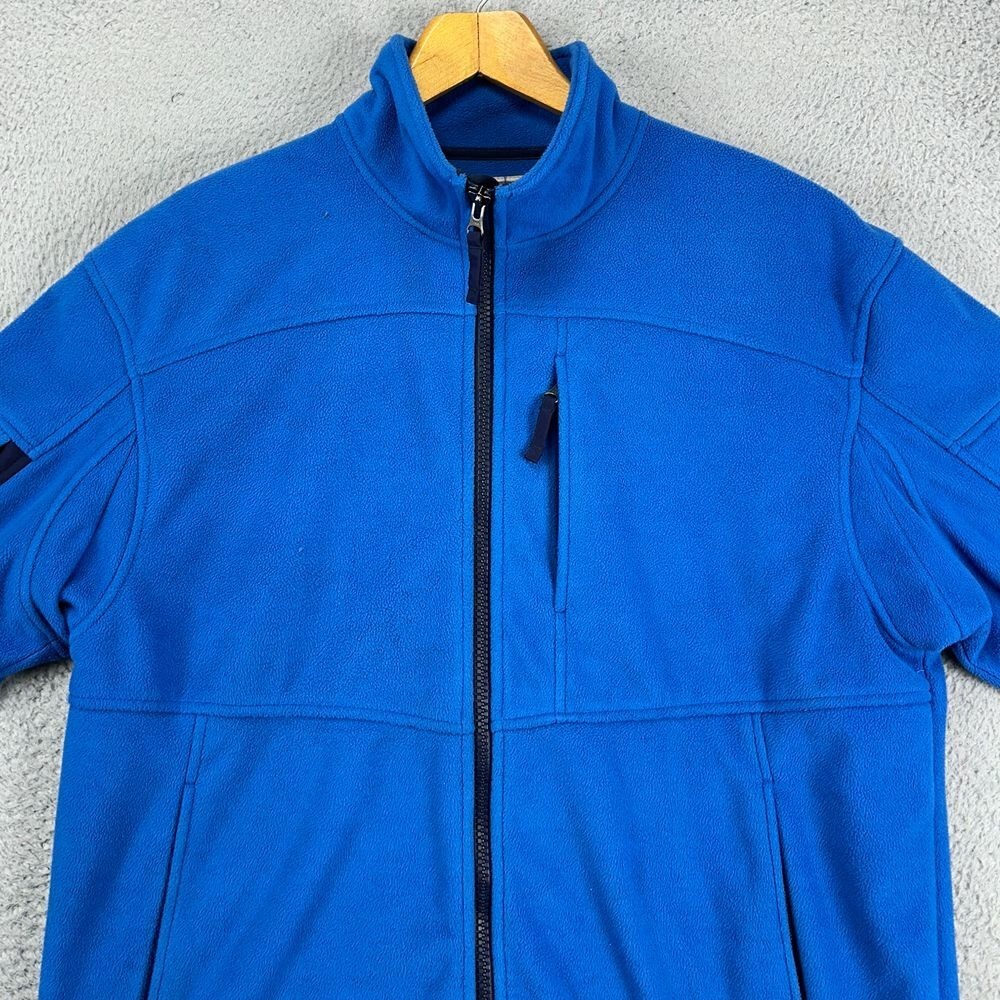 Duluth Trading Co. Fleece Jacket Adult Large Blue Insulated Full Zip Pocket Mens